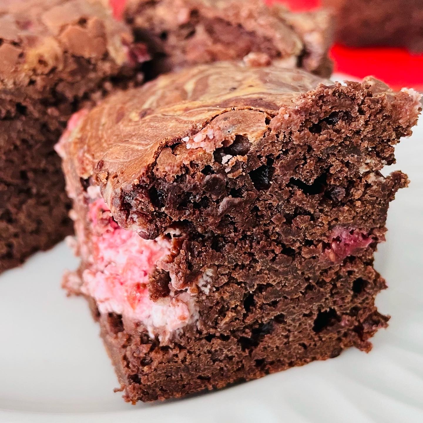 Brownies ai lamponi – ricetta per riciclo cioccolato di Pasqua ;-)