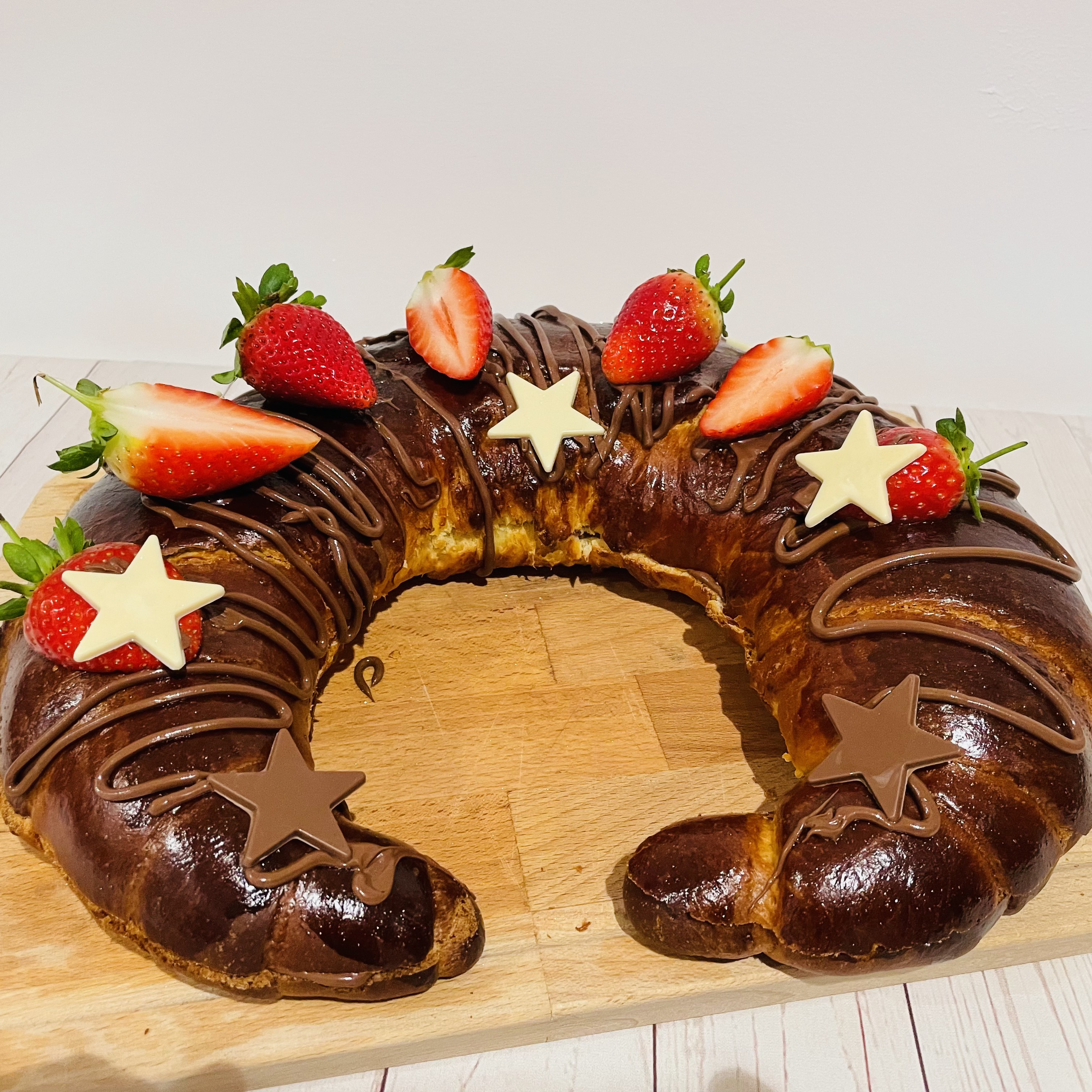 Cornetto brioche gigante alla Nutella