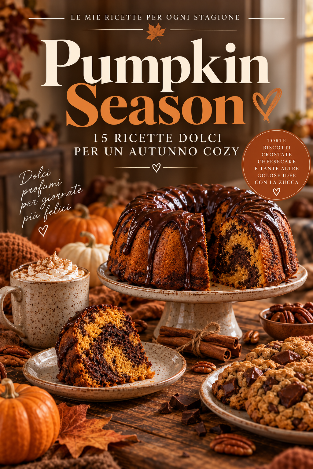 Pumpkin Season: 15 ricette dolci alla zucca per un autunno coSy 🎃🍂